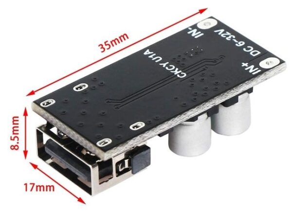 ماژول مبدل کاهنده فست شارژ QC3.0 با خروجی USB.