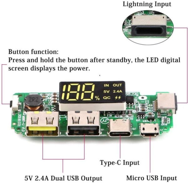 ماژول پاور بانک و نمایشگر H961-U (AN-1000)